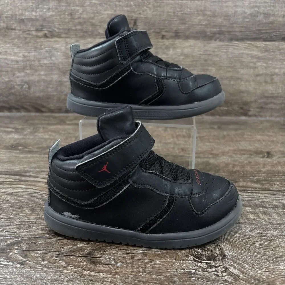 Jordan Heritage BT Shoes Toddler 9C Black 23 Logo Nike Kids 886315-001